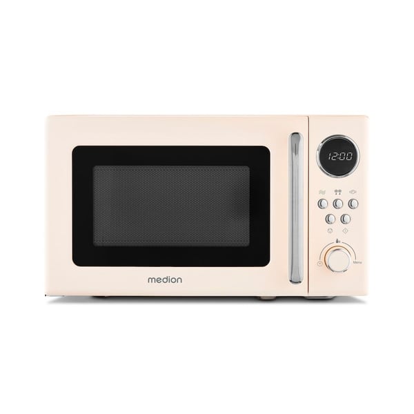 MEDION MD 15000, Benkeplate, Solo mikrobølge ovn, 20 l, 800 W, Innebygd skjerm, Knapper, Rotasjon