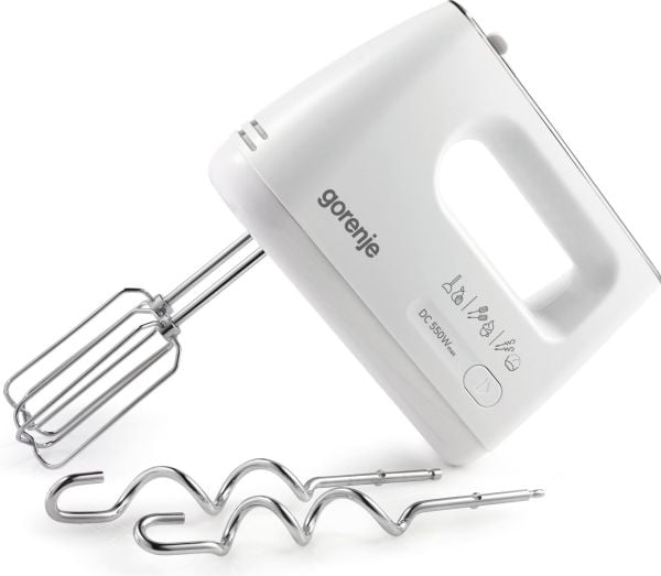 Gorenje M550CSDC, Handmixer, Vit, Mixning, 1,3 m, Knappar, Rotations-, DC