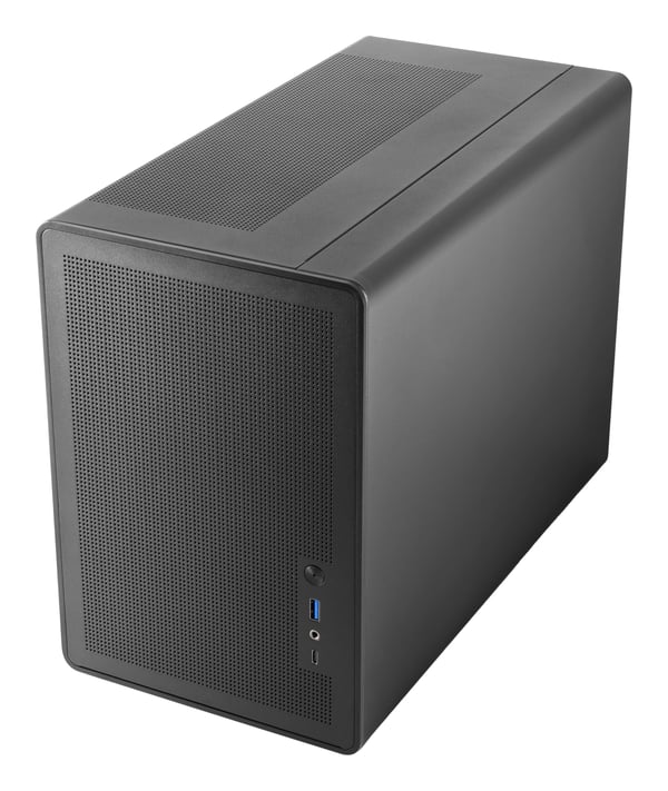 Mars Gaming MC-XPRO, Mini Tower, PC, Svart, Micro ATX, Mini-ITX, Netting, Hjem/Kontor