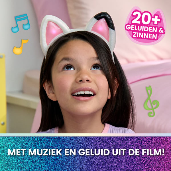 Spin Master Gabby's Movie Meow-gical Musical Ears -hiuspanta, valot ja äänet