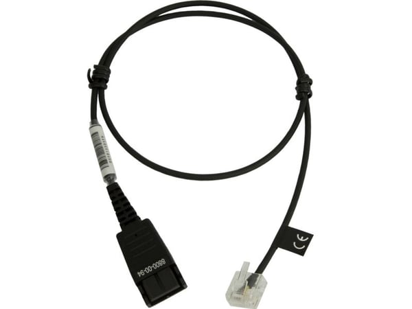 Jabra 8800-00-94, Kaapeli, Läpinäkyvä, musta