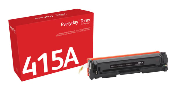 EverydayTM Mustavalko Toner by compatible with HP 415A (W2030A), Standard capacity, 2400 sivua, Musta, 1 kpl