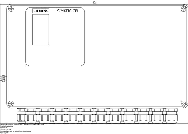 Siemens 6ES76555PX111AX0 6ES7655-5PX11-1AX0 PLC-kaappi