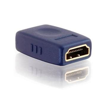 C2G Velocity HDMI Coupler - HDMI-anslutning - HDMI hona till HDMI hona - blå