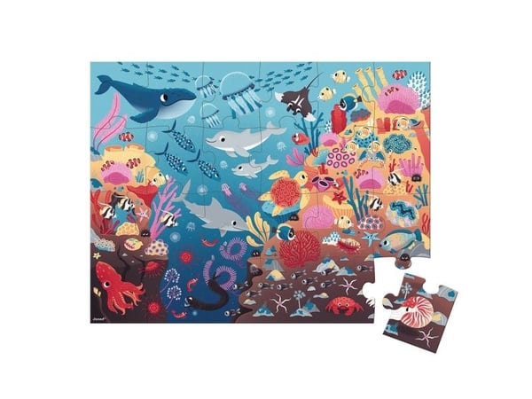 JANOD Ocean Magic Puzzle, Pahvi, Ranska, 650 mm, 2 mm, 500 mm, Laatikko