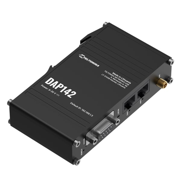 Teltonika DAP142 - Trådløst tilgangspunkt - industriell - 100Mb LAN, PPP - Wi-Fi - vegg- / DIN-skinnemonterbar