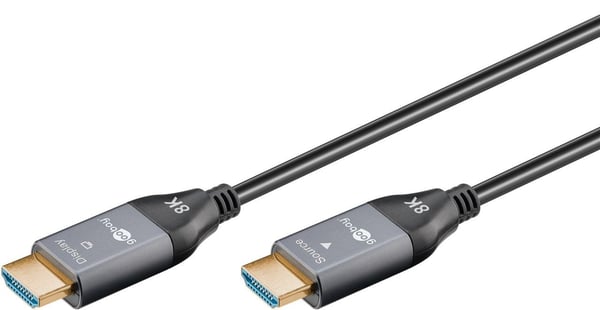 Goobay 76275, 20 m, HDMI Type A (Standard), HDMI Type A (Standard), 3D, 48 Gbit/sek, Svart