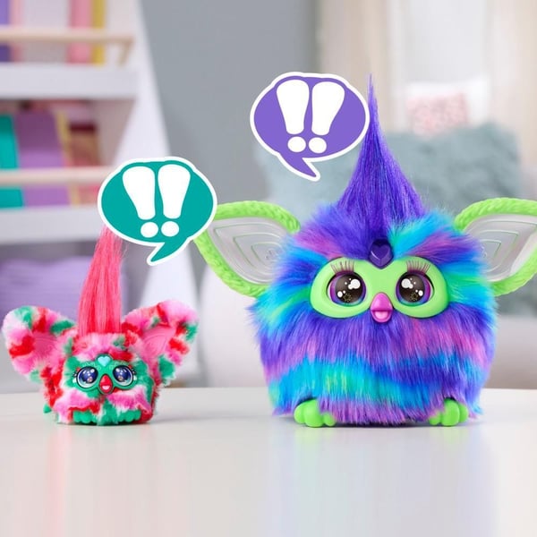 Furby Furblets Pep-Mint, Tegneseriefigur, 6 år, Interaktiv, Gir fra seg lyd, LR44