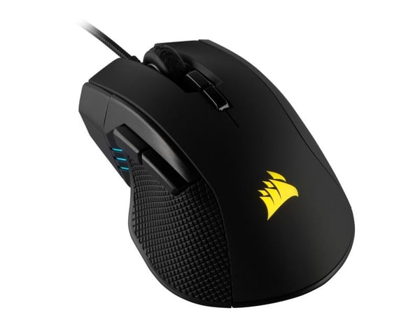 CORSAIR Gaming IRONCLAW RGB FPS/MOBA - Mus - optisk - 7 knapper - kablet - USB - svart