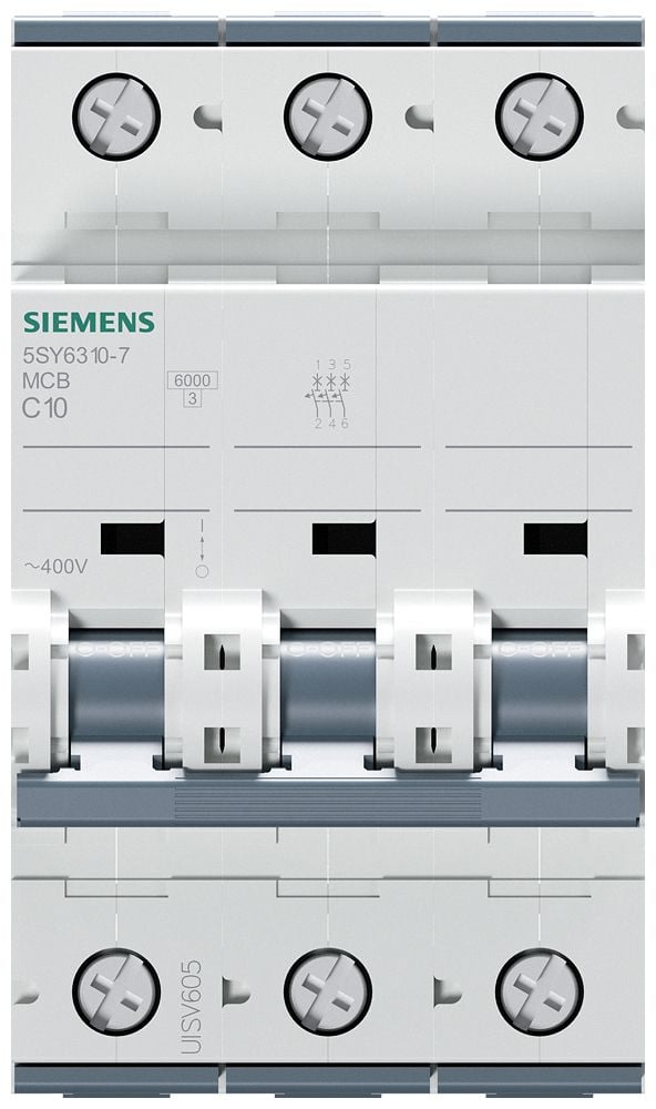 Siemens 5SY63107 5SY6310-7 Ledningssikkerikkerhedsafbryder 10 A 230 V, 400 V
