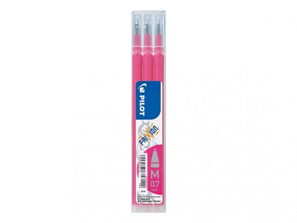 Refill Pilot Frixion Medium 0.7mm pink - (3 stk.)