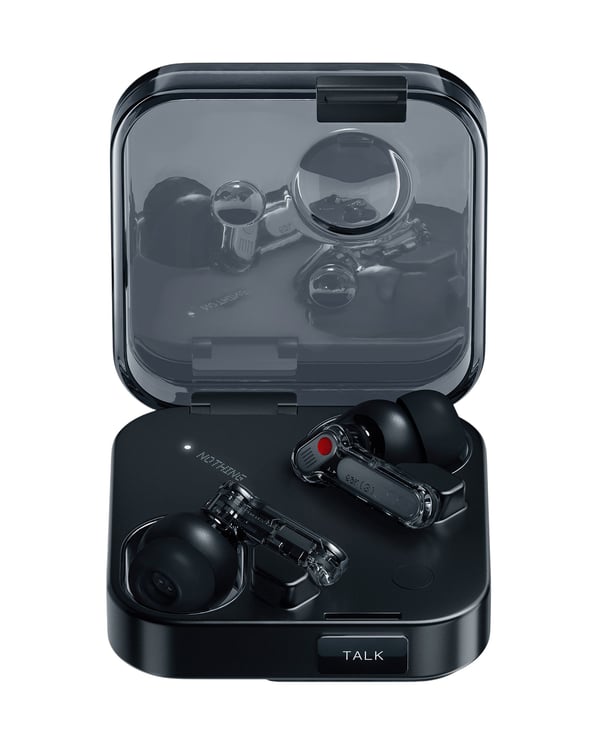 Nothing Ear (3) - True wireless-hörlurar med mikrofon - inuti örat - Bluetooth - aktiv brusradering - svart