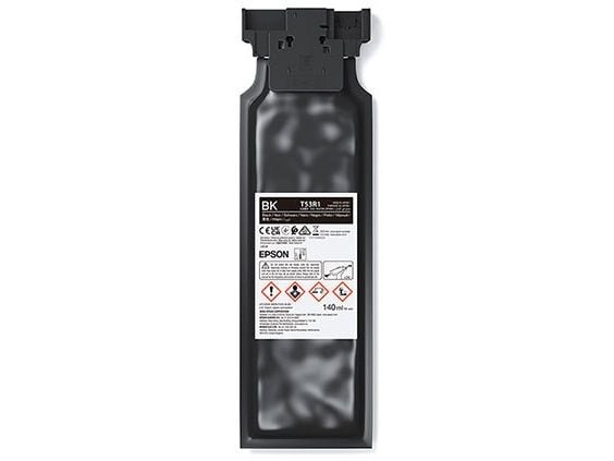 Epson T53R1 - 140 ml - svart - original - blære med RF/lyd-alarm - blekkpakke - for P/N: C11CK69301A0, C11CK69301B0