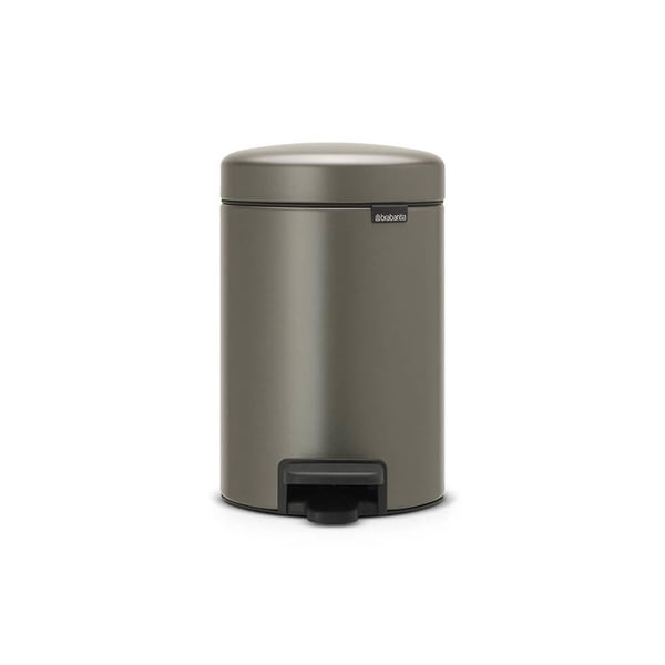 Brabantia newIcon - Soptunna - fliplock - 3 L - fotpedal - platina