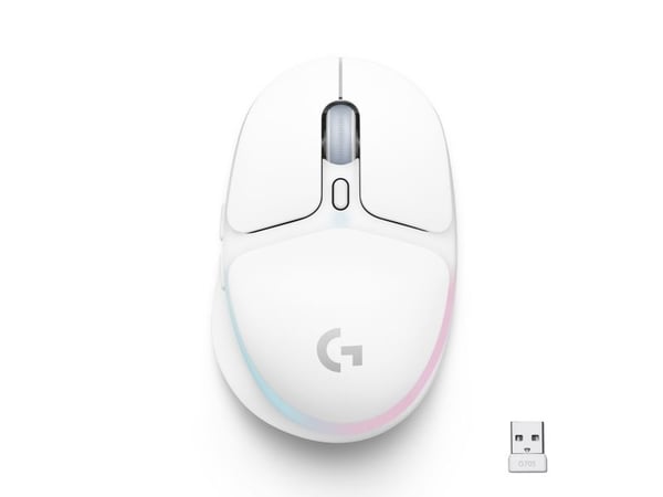 Logitech G G705 - Mus - små hender - 6 knapper - trådløs - Bluetooth - USB Logitech LIGHTSPEED-mottaker