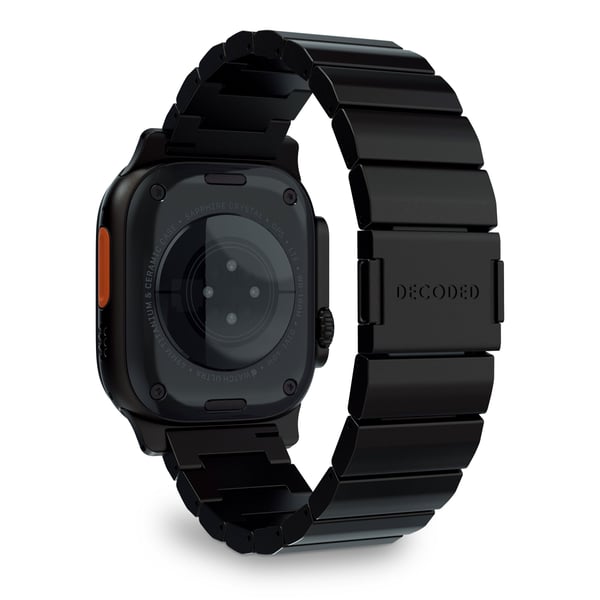 Decoded Traction Band, Yhtye, Älykello, musta, Apple, Apple Watch Ultra 1 & 2, Titaani