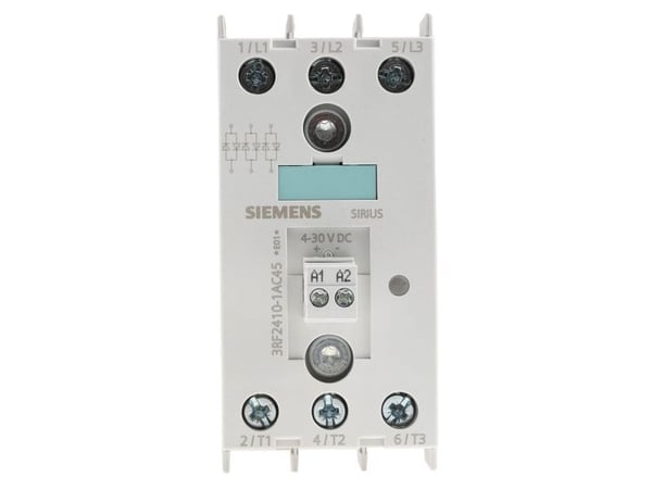 Siemens 3RF2410-1AC45 Puolijohdekytkentä nollajännitteellä 3 x katkaisija 10 A 1 kpl 1 kpl