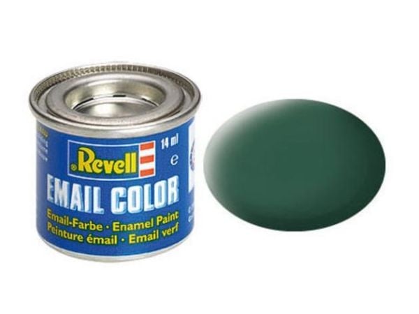 Revell Dark green, mat 14 ml-tin, Grön, 1 styck