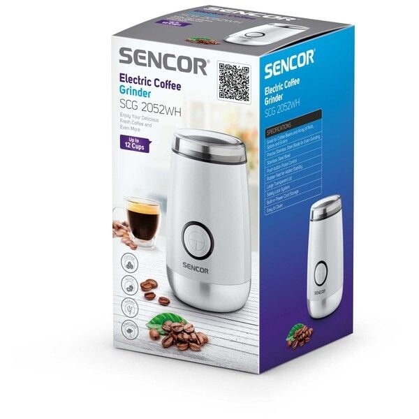 Sencor SCG 2052WH, 150 W, 220 - 240 V, 50 / 60 Hz, 800 g, 116 mm, 116 mm