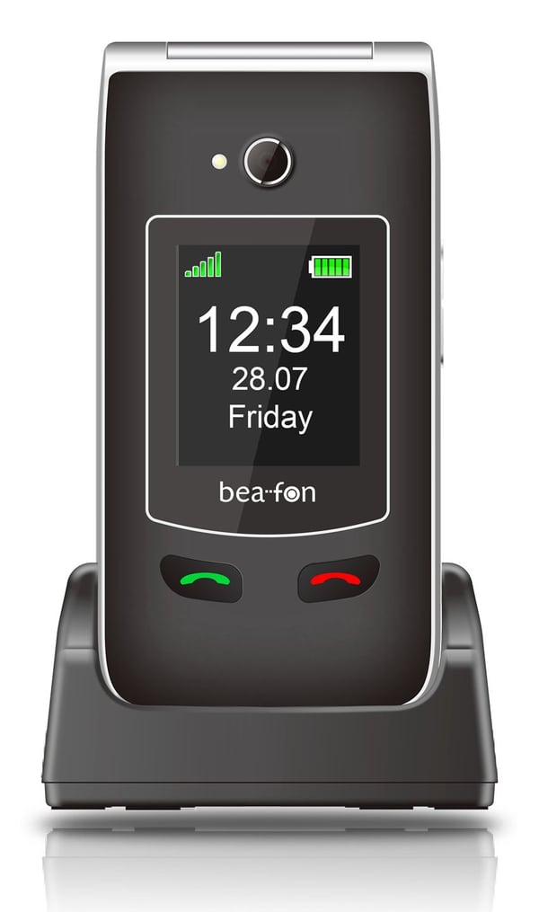Beafon SL645plus, Avattava, Yksittäinen SIM, 7,11 cm (2.8"), 3 MP, 1550 mAh, musta, Hopea