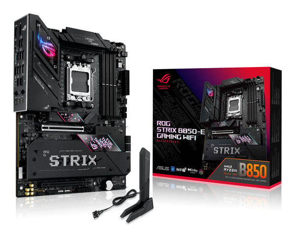 ASUS ROG STRIX B850-E GAMING WIFI - Hovedkort - ATX - Socket AM5 - AMD B850 Chipset - USB-C 3.2 Gen 2x2, USB-C 3.2 Gen2, USB 3.2 Gen 2, USB 3.2 Gen...