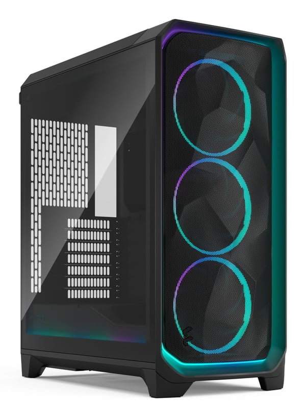 Fractal Design Meshify 3 chassi E-ATX Ambience Pro RGB svart TG, lätt tonat