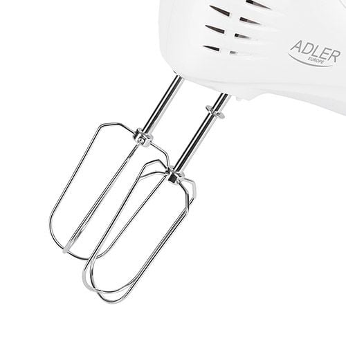 Adler AD 4212, Käsisekoitin, Punainen, Valkoinen, Vaivaus, Sekoitus, 300 W, Muovi, Ruostumaton teräs