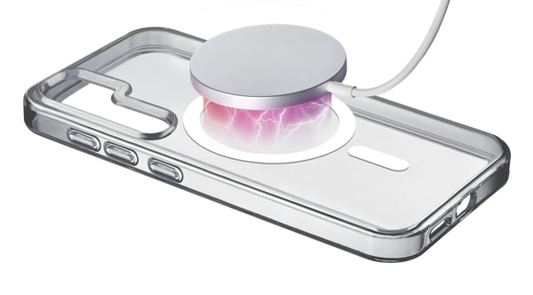 Cellular Line Gloss Mag - Baksidesskydd för mobiltelefon - magnetisk - MagSafe-kompatibilitet - transparent - för Samsung Galaxy S25