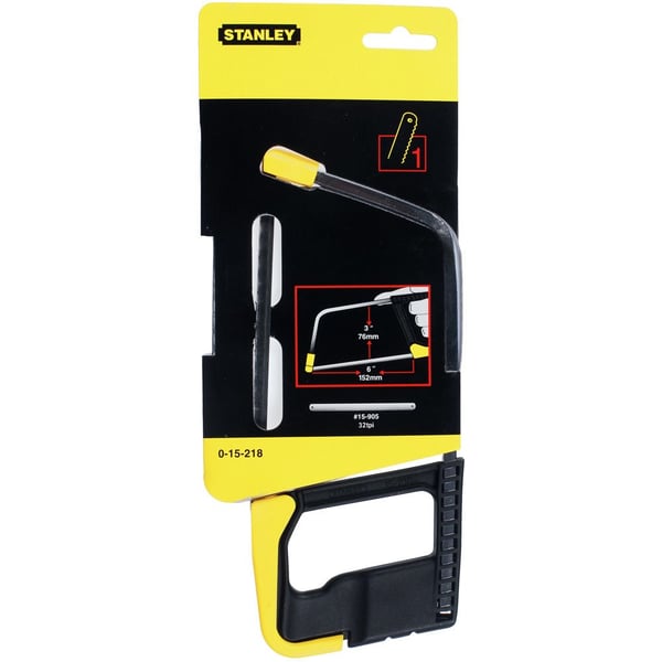 Stanley 0-15-218, Baufil, ABS syntetisk, Sort, Gult, 1 stykker, 25,4 cm, 276,9 mm