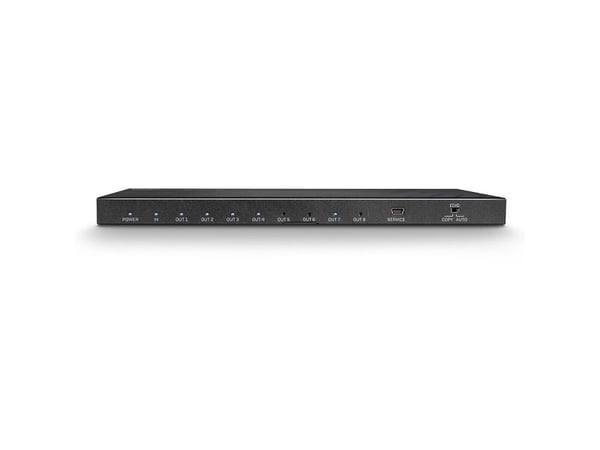 Lindy 38237, HDMI, 8x HDMI, 3840 x 2160 pikseliä, Musta, Metalli, 4K Ultra HD