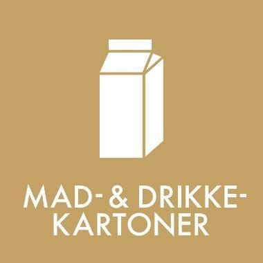 Piktogram MAD- OG DRIKKEKARTONER 12x12cm,stk