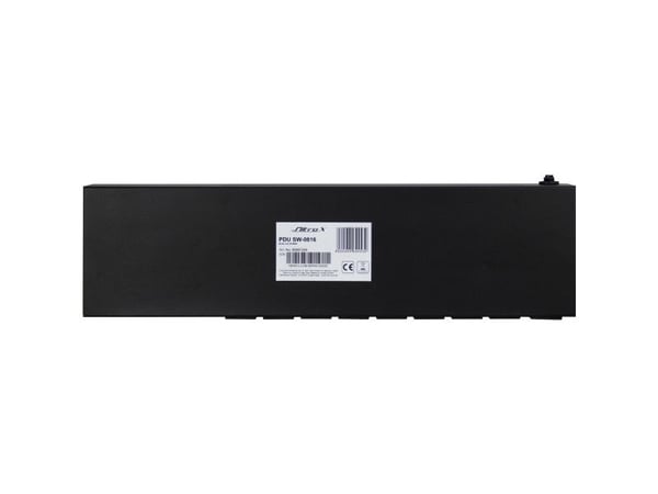 Inter-Tech SW-0816, Terästä, Musta, LED, 8 AC-pistorasia(a), C13 liitin, C20 liitin