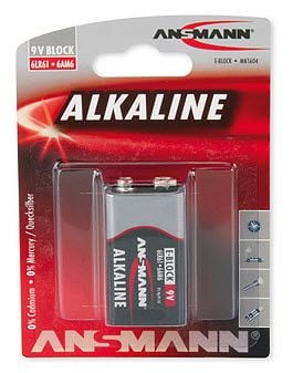 Ansmann 6LR61 Red-Line 9 V alkali-mangaanilohkoparisto 9 V 1 kpl Ansmann 6LR61 Red-Line 9 V alkali-mangaanilohkoparisto 9 V 1 kappale