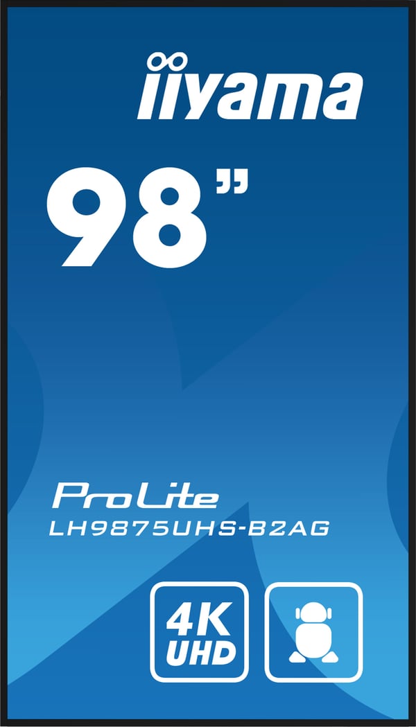 iiyama ProLite LH9875UHS-B2AG digitaalinen informaationäyttö, 97,5 tuumaa, 3840 x 2160, IPS