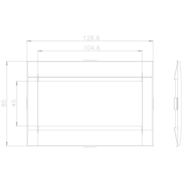 Siemens 3VA9253-0SB10 tillbehör till effektkontakt, 1 st (B x H) 104,6 mm x 45,65 mm