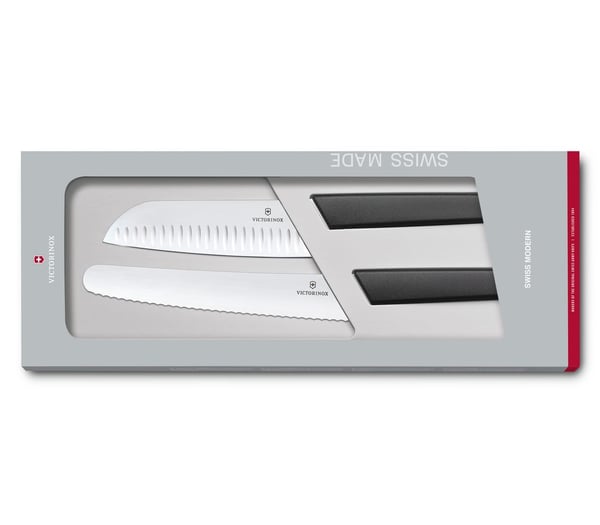 Victorinox 6.9093.22G, Veitsisarja, Ruostumaton teräs, Polypropeeni, Ruostumaton teräs, Musta, 22 cm