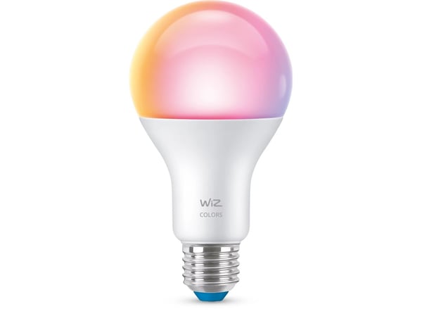 WiZ Colors - LED-glödlampa - form: A60 - glaserad finish - E27 - 8.5 W (motsvarande 60 W) - klass F - RGB-lampa - 2200-6500 K