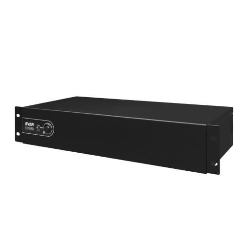 EVER ECO Pro 700 AVR CDS - UPS (kan monteres i rack) - AC 230 V - 420 watt - 700 VA - enkeltfase - 7 Ah - USB - utgangskontakter: 5 - 2U - 19"