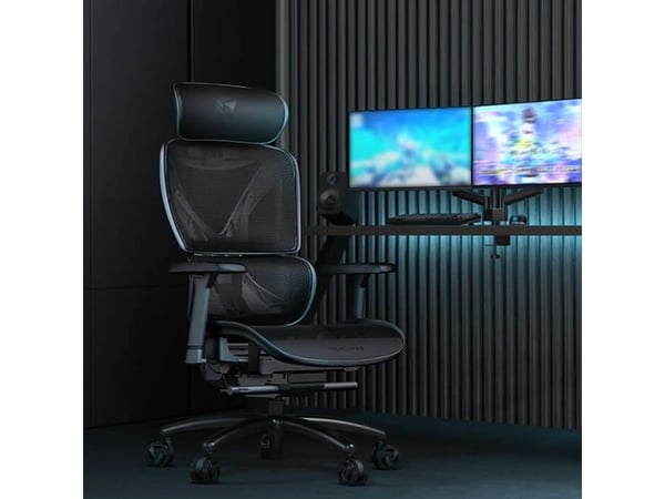 ThunderX3 XTC-Mesh gamingstol maks. 125 kg, 3D-armlener, svart
