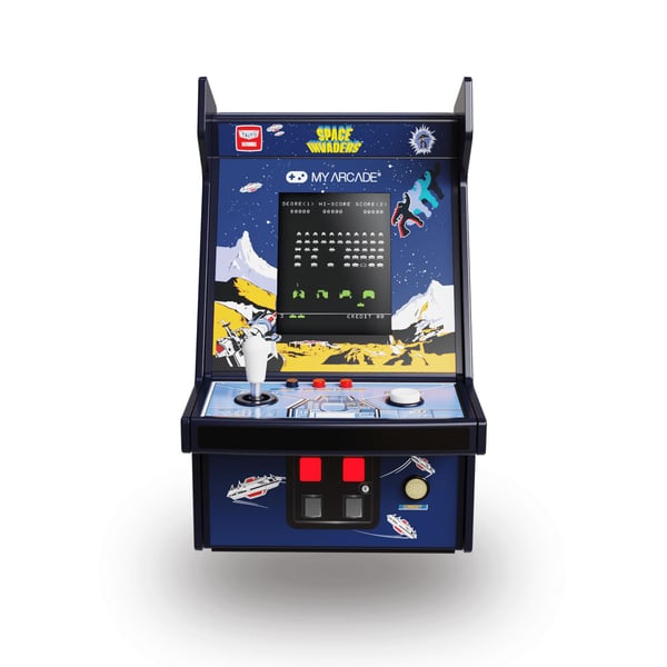 My Arcade Space Invaders Micro Player Pro, Monivärinen, Kotipainike, 6,98 cm (2.75"), USB/Akku, AA, Alkali