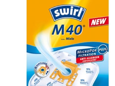 Swirl M 40, Oranssi, Valkoinen, Miele S 2 - S 2000... 2999, Miele S 400i - S 456i, S 600 - S 658 series, Laatikko, 166 mm, 234 mm, 74 mm