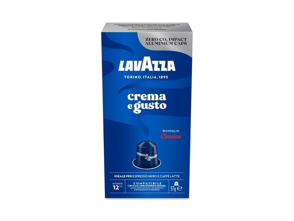 Lavazza Crema e Gusto, Kaffekapslar, Espresso, Ristretto, Medelrostade, Nespresso, 10 koppar, 12/13
