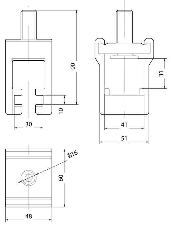 Siemens 8US19412BA00 tilbehør til fordelerskap 1250 A, 3 stk