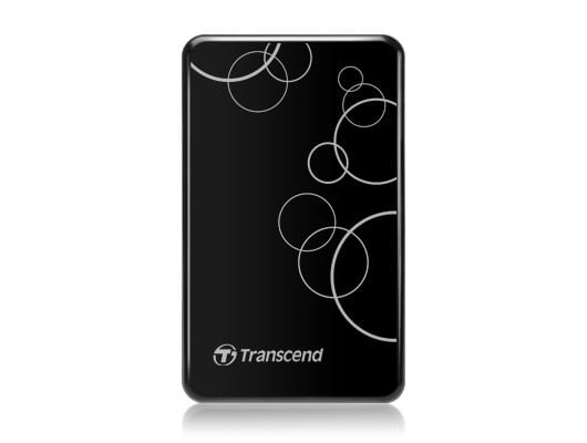 Transcend StoreJet 25A3 - Harddisk - 1 TB - ekstern (bærbar) - 2.5" - USB 3.0 - svart