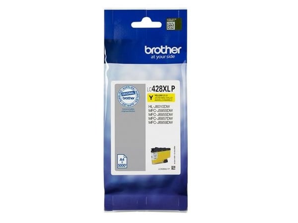 Brother LC-428XLYP, Keltainen, 1 kpl, 5000 sivua, Kertapakkaus