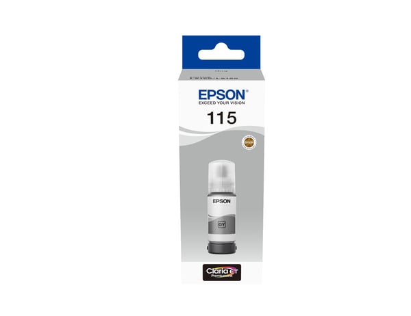 Epson EcoTank 115 - 70 ml - grå - original - påfyllnadsbläck - för Epson L8160, L8180; EcoTank L8160