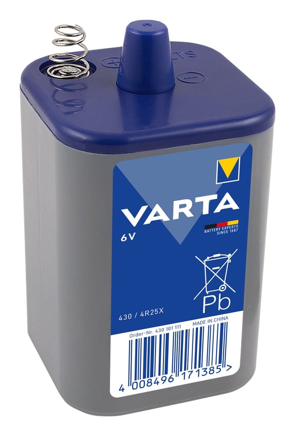 Varta 430 101 111, Sinkkikloridi, 6 V, 1 kpl, Kiina, 67 mm, 67 mm