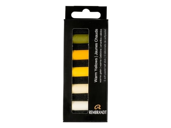 Rembrandt soft pastelsats Warm Yellows | 5 halvpasteller