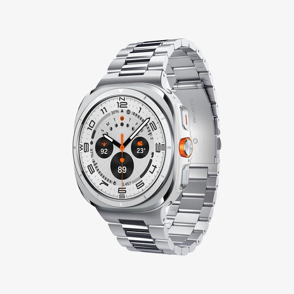 Spigen Modern Fit 316L, Band, Smartklokke, Sølv, Samsung, Galaxy Watch Ultra (47mm), Rustfritt stål