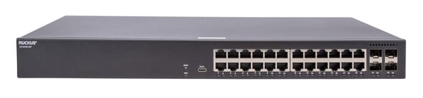 RUCKUS Networks ICX8100-24P-X, Håndtert, Gigabit Ethernet (10/100/1000), Strøm over Ethernet (PoE), Rack-montering, 1U
